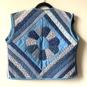 Vintage quilted patchwork vest